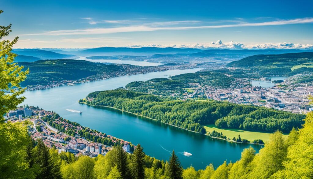 Panoramic View from Uetliberg Mountain